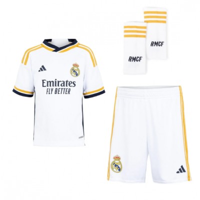 Echipament fotbal Real Madrid Daniel Carvajal #2 Tricou Acasa 2023-24 pentru copii maneca scurta (+ Pantaloni scurti)